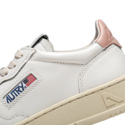 AUTRY MEDALIST LOW W LEATHER/LEATHER White/Pink