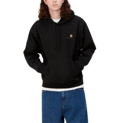 HOODED AMERICAN SCRIPT SWEAT Men's Hoodie, Black