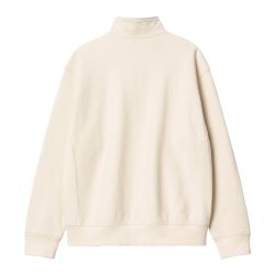 HALF ZIP AMERICAN SCRIPT SWEAT Men's Sweatshirt,Natural
