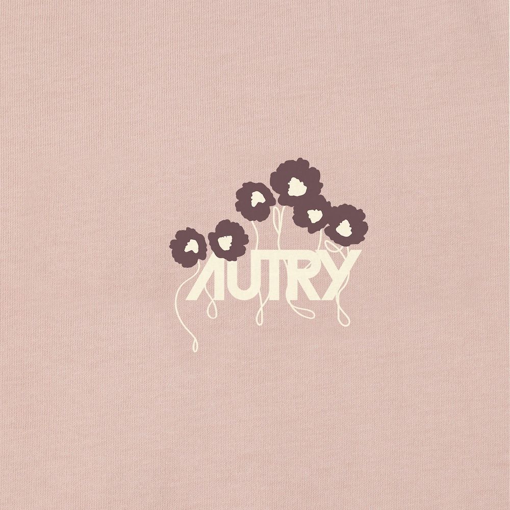 Floral Graphic T-Shirt Women's T-shirt, Powder