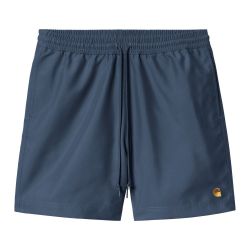 CHASE SWIM TRUNKS Swim Shorts, Dusky Blue/Gold