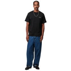 S/S SCRIPT EMBROIDERY T-SHIRT Men's T-shirt, Black