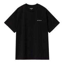S/S SCRIPT EMBROIDERY T-SHIRT Men's T-shirt, Black