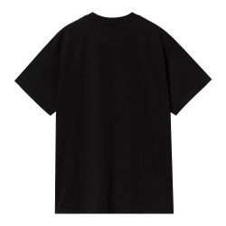 S/S SCRIPT EMBROIDERY T-SHIRT Men's T-shirt, Black