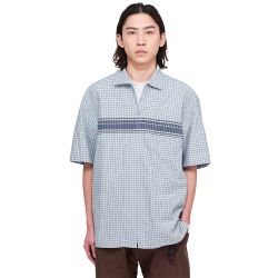 ZIP UP WAVE SHIRT Unisex Shirt, Pacific Plaid