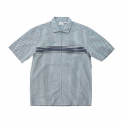 ZIP UP WAVE SHIRT Unisex Shirt, Pacific Plaid