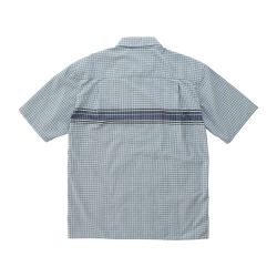 ZIP UP WAVE SHIRT Unisex Shirt, Pacific Plaid