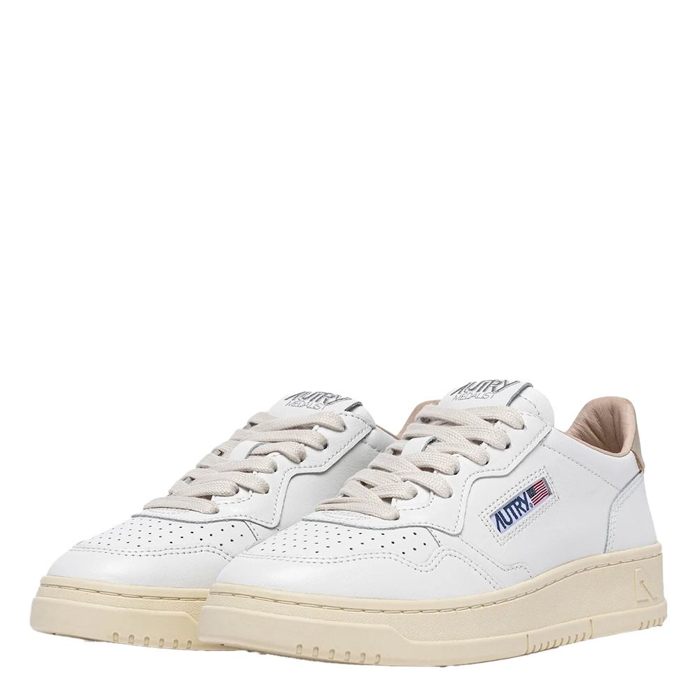 MEDALIST LOW WOMAN LEATHER/LEATHER Women's Sneakers, White/Tidfoam