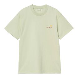 S/S AMERICAN SCRIPT T-SHIRT Men's T-shirt, Pale Olive