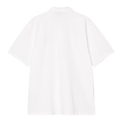 S/S Carhartt Script Polo Men's Polo, White