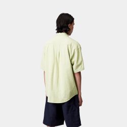 S/S TOLAND SHIRT Short Sleeves Shirt, Toland Stripe, Pale Olive