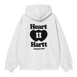 HOODED HEART II HARTT SWEAT JACKET Men's Full Zip Hoodie, Ash Heather