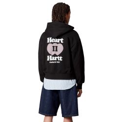 W'HOODED HEART II HARTT JACKET Women's Hooded Jacket, Black