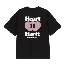 W'S/S HEART II HARTT T-SHIRT Women's T-shirt, Black