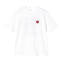 W'S/S HEART II HARTT T-SHIRT T-shirt Donna, White