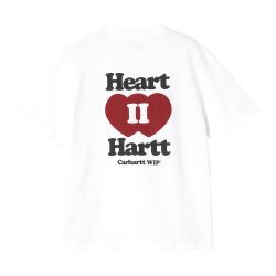 W'S/S HEART II HARTT T-SHIRT T-shirt Donna, White