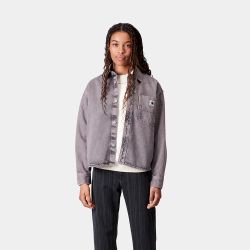 W'GEORGIA SHIRT JACKET Giacca/Camicia Donna, Black/Hortensia