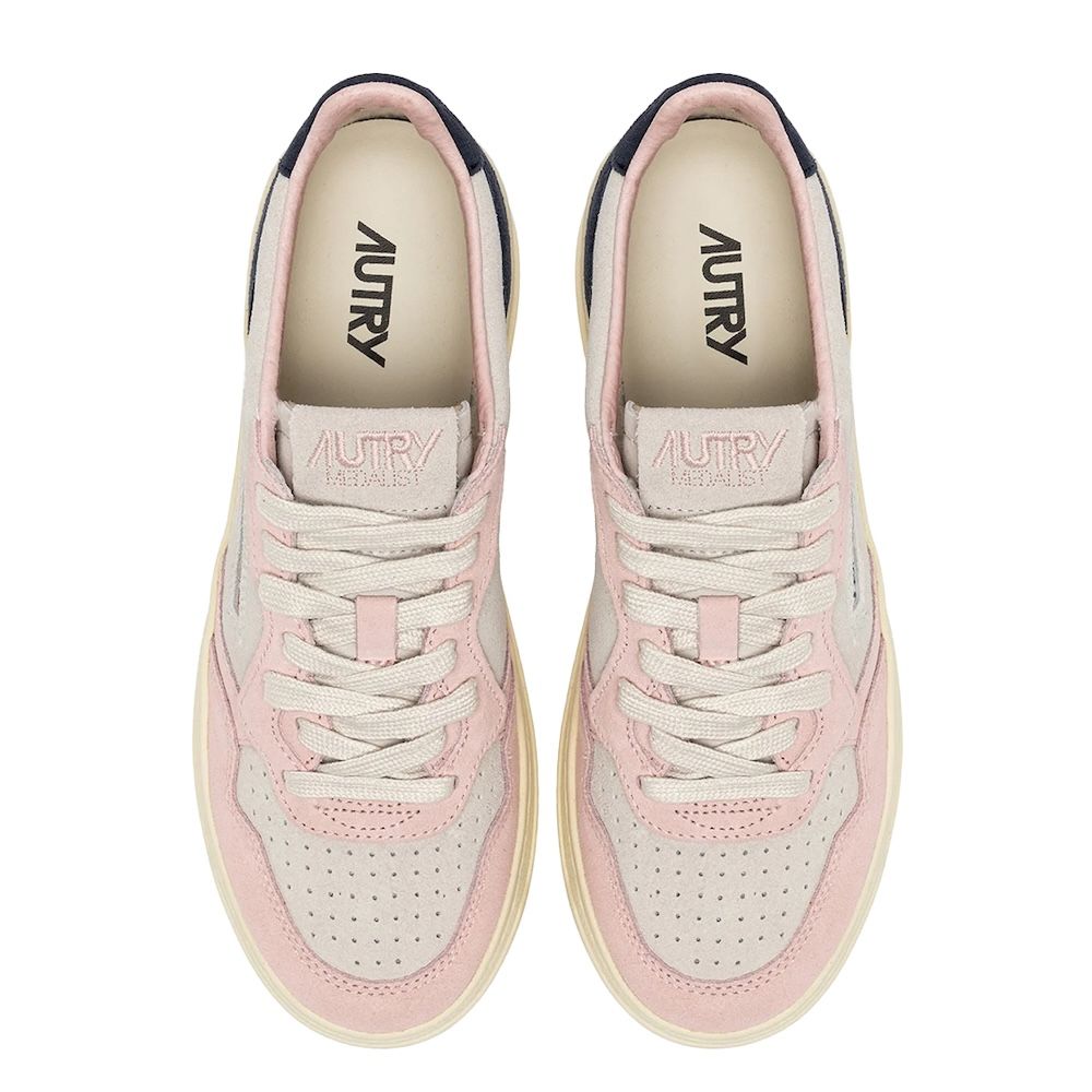 MEDALIST LOW WOMAN TRICOLOR SUEDE Women's Sneakers Donna, Rosemary/Atlantico