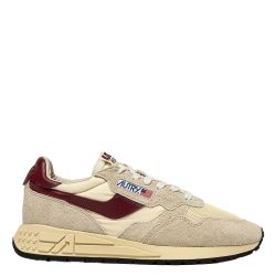 REELWIND LOW MAN SUEDE/NET Sneakers Uomo, Ecru/Ruby Wine