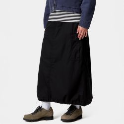W' CARGO SKIRT LONG Skirt, Black Rinsed