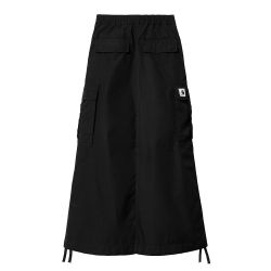 W' CARGO SKIRT LONG Skirt, Black Rinsed