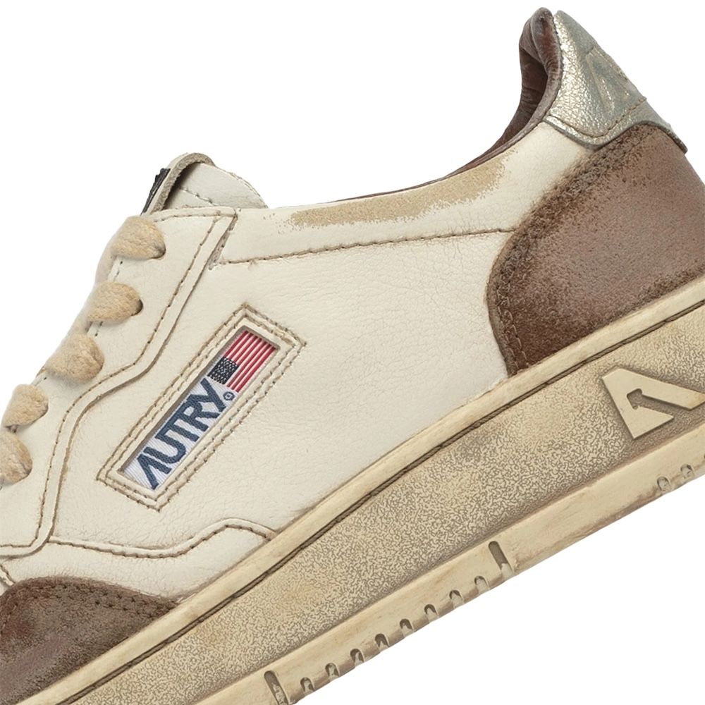 Autry Medalist Low Super Vintage, Burnt/Silver