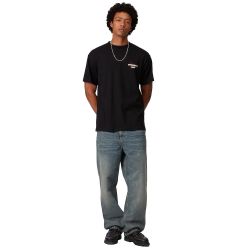 SINGLE KNEE PANT Men's Jeans, Blue Worn Used Wash