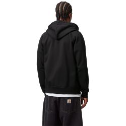 HOODED CHASE SWEAT Full Zip Hoodie, Black