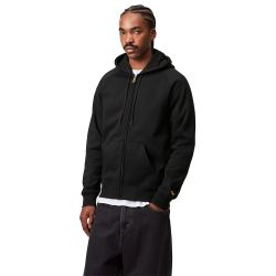 HOODED CHASE SWEAT Full Zip Hoodie, Black