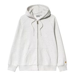 HOODED CHASE JACKET Full Zip Hoodie, Ash Heather