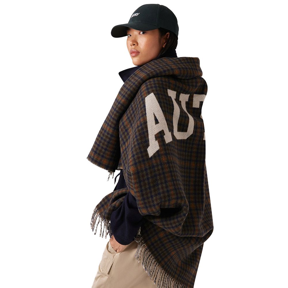 CHECKED BLANKET WITH MAXI LOGO Vortex