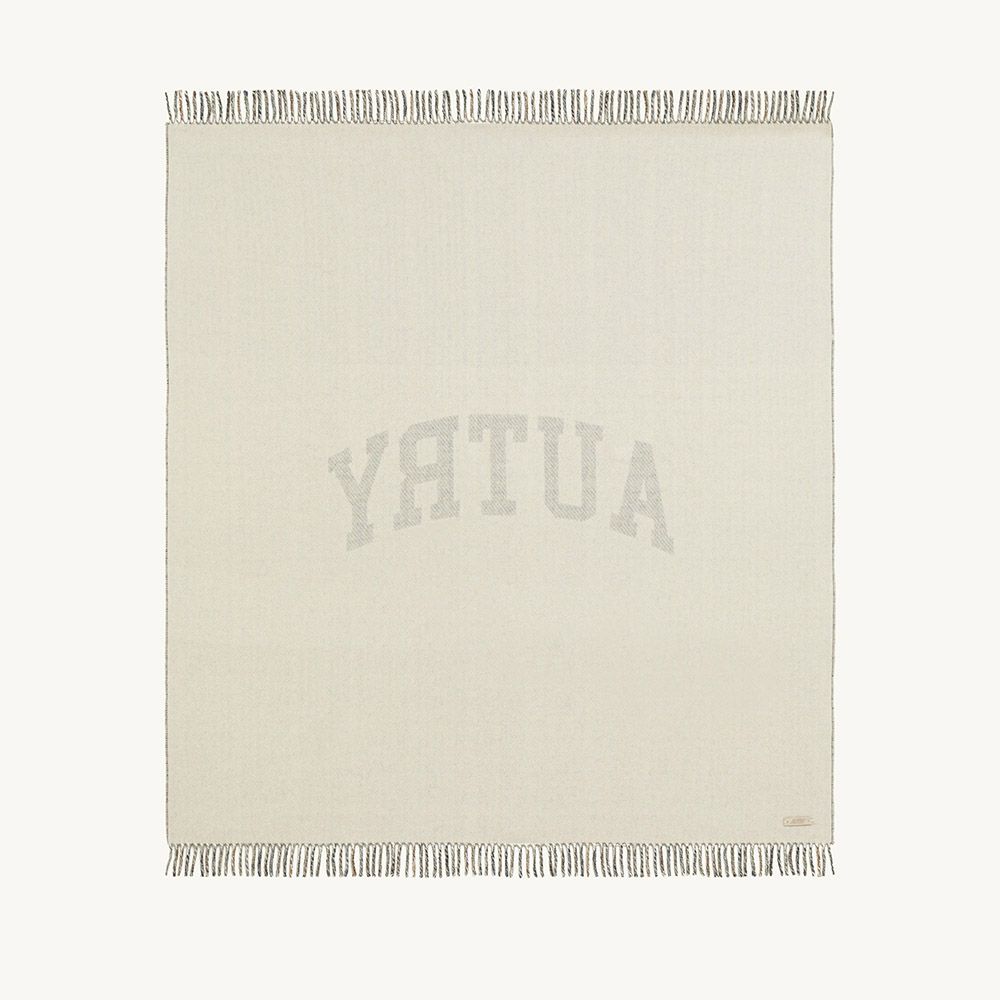 CHECKED BLANKET WITH MAXI LOGO Vortex