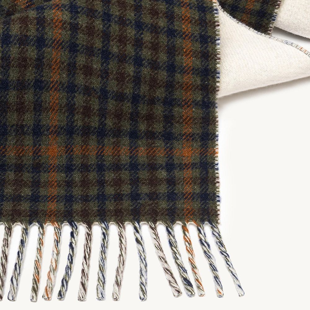 CHECKED BLANKET WITH MAXI LOGO Vortex