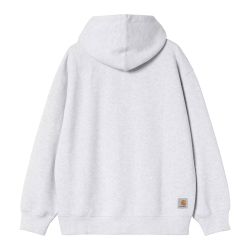 HOODED MINI WIP SWEAT JACKET Men's Full Zip Hoodie, Ash Heather