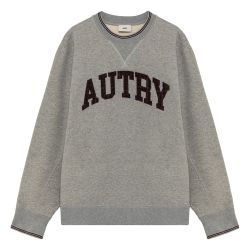 COLLEGE CHECK SWEATSHIRT MAN Men's Crewneck Sweat, Melange/Bordeaux