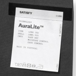 AuraLite™ Long Tee Longsleeve Tee, Pigment Black