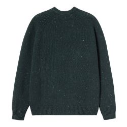ANGLISTIC SWEATER Maglione Uomo, Speckled Deep Lagoon