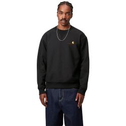 AMERICAN SCRIPT SWEATSHIRT Men's Sweatshirt, Black