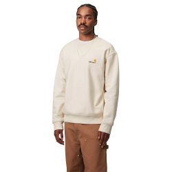 AMERICAN SCRIPT SWEATSHIRT Men's Sweatshirt, Natural