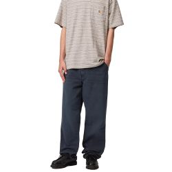 SIMPLE PANT Men's Trousers, Dark Navy Stone Canvas