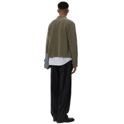 LEISURE ZIP-UP Men's Zip Up Sweat, Faded Taupe Jersey Cord