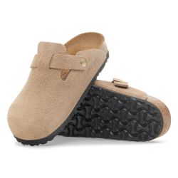 BOSTON SUEDE LEATHER Unisex Clog, Sandcastle