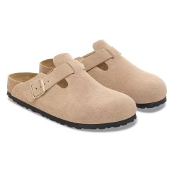 BOSTON SUEDE LEATHER Unisex Clog, Sandcastle