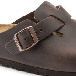 BOSTON OILED LEATHER Unisex Clog, Habana