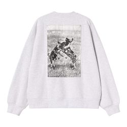 NO PLAY SWEAT Men's Crewneck Sweatshirt, Ash Heather
