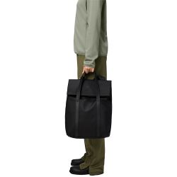 2 WAY TOTE BACKPACK Unisex Backpack, Black