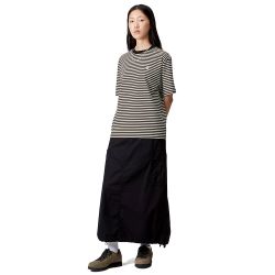 W'S/S VERNER T-SHIRT T-shirt Donna, Verner Stripe Black/Wax