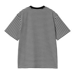 W'S/S VERNER T-SHIRT T-shirt Donna, Verner Stripe Black/Wax
