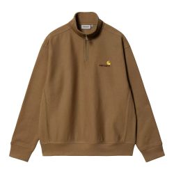 HALF ZIP AMERICAN SCRIPT SWEAT Felpa Uomo, Hamilton Brown