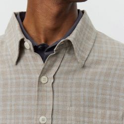PRIORITY SHIRT Men's Shirt, Sepia Check